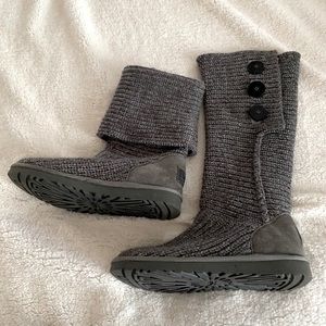 UGG Classic Cardy Button detailed knot boots
